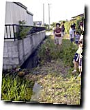 ひたちなか市で下水の現地調査