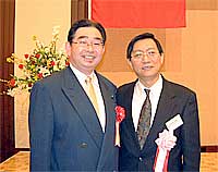 日中友好協会新春交流会で許金平参事官と再会