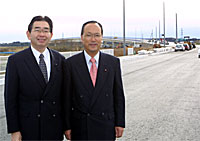 額賀俊彦市議と現場視察