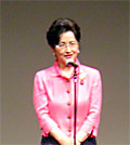来賓挨拶する浜四津敏子公明党代表代行