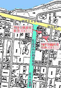 �ėm�w�����Z�̕t�ߒn�}