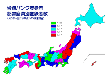 都道府県別ドナーの実態