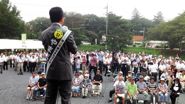 東海村長選挙・山田修候補
