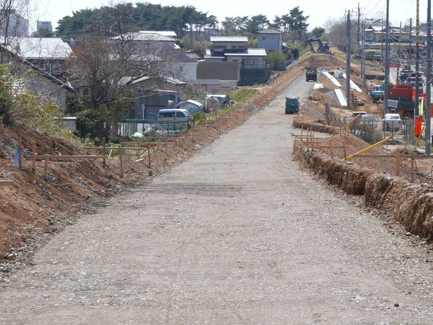旧日立電鉄線跡地＜旧水木駅南側＞