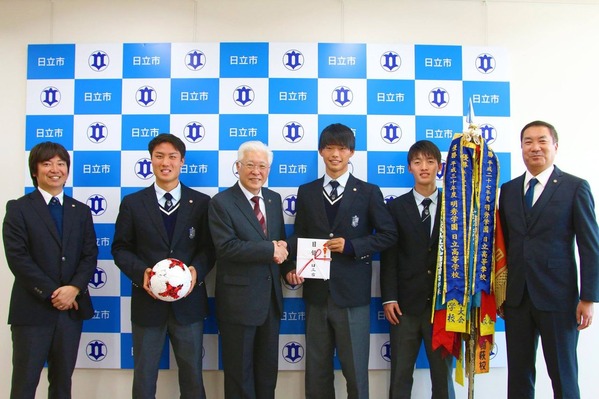 明秀日立サッカー部が全国大会に