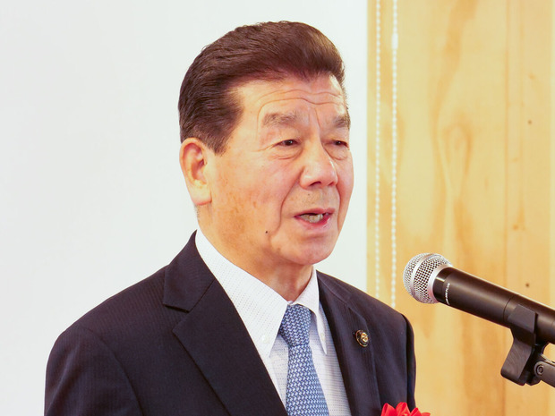 来賓挨拶：島田穣一小美玉市長