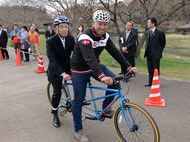 視覚障害の方とタンデム自転車を楽しむ