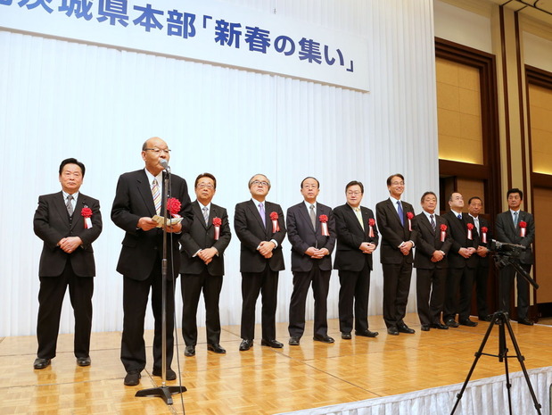 170128公明党新春の集い＜藤島正孝県議会議長来賓挨拶＞