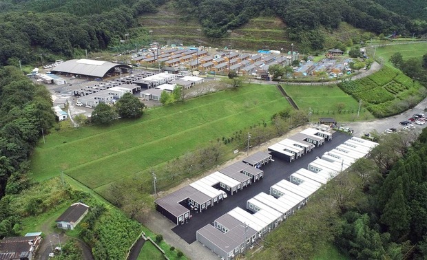 熊本県球磨村の仮設住宅