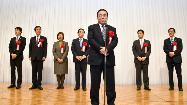 梶山弘志地方創生担当大臣と自民党国会議員