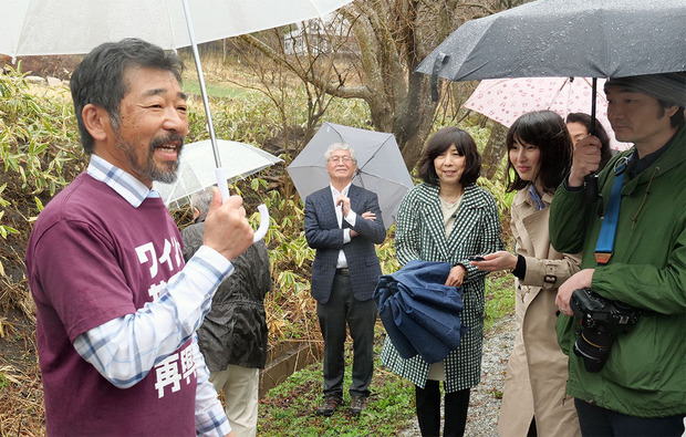 ワインのまちづくりを熱く語る高木社長