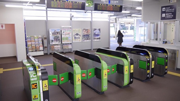 ＪＲ大甕駅の仮駅舎