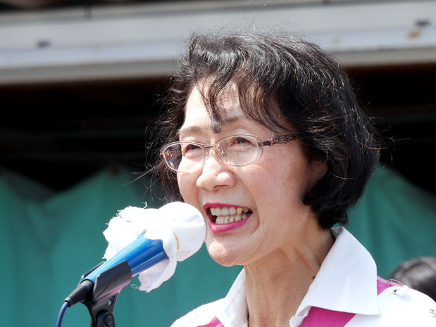 常陸大宮市議選告示＜吉川みほ候補＞