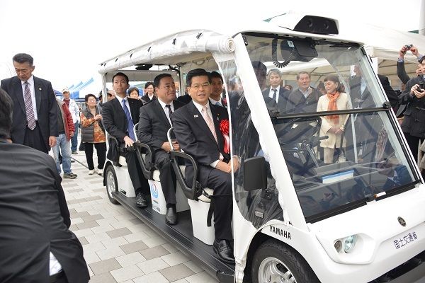 道の駅ひたちおおた自動運転実証試験