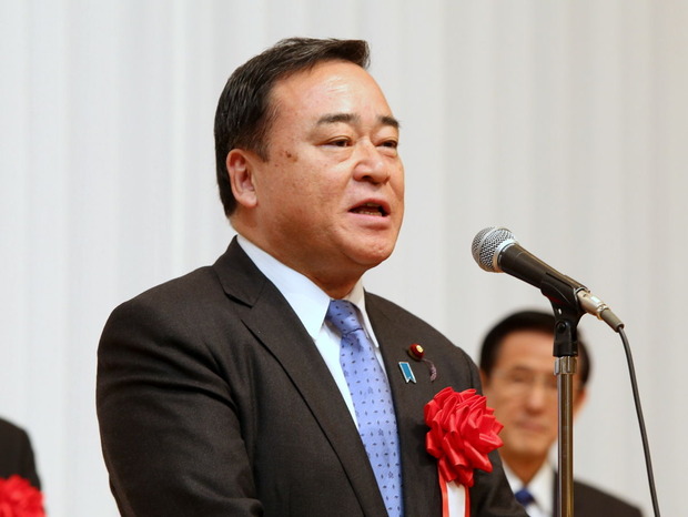 170128公明党新春の集い＜梶山弘志自民党県連会長の来賓挨拶＞