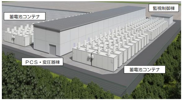 東北電力が宮城県で計画している大規模蓄電施設