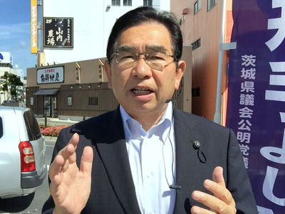ＪＲ常陸多賀駅街頭演説