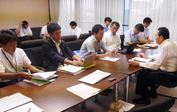 代表質問に関するヒアリングの模様