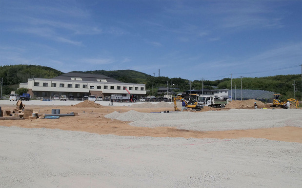 仮設住宅の敷地