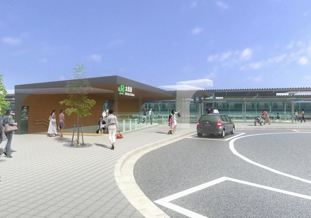 ＪＲ大甕駅の完成予想図
