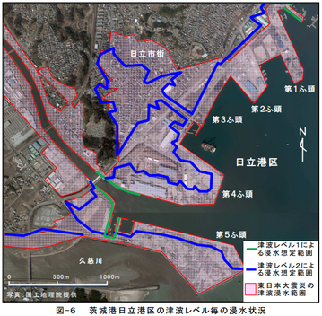 日立港区の津波想定