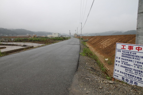 気仙沼市浜町の土地嵩上げ工事
