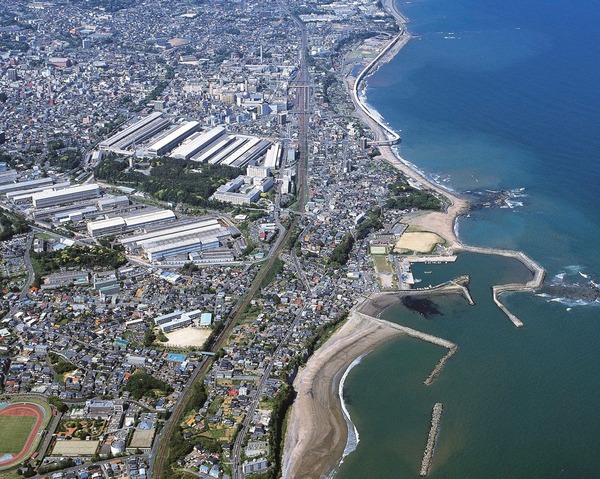 日立市の航空写真