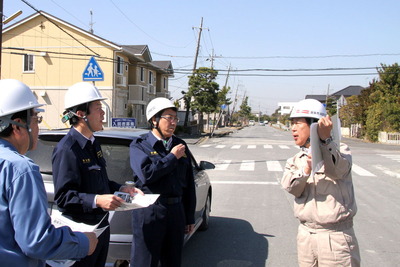２０１１年３月１９日：日の出地区の現地調査
