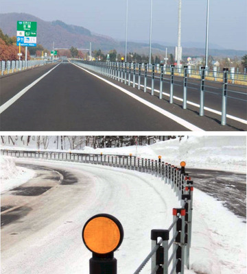 高速道路の防護ワイヤーロープ