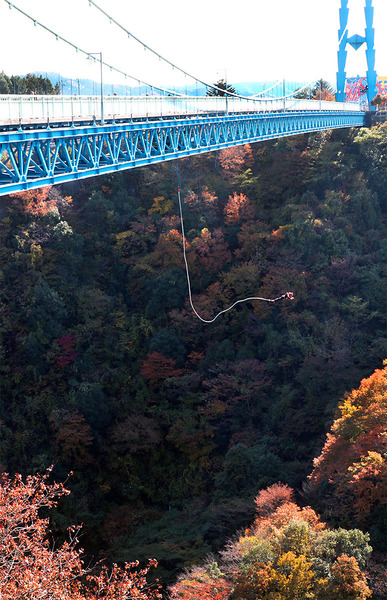 竜神大吊橋:バンジーテストジャンプ