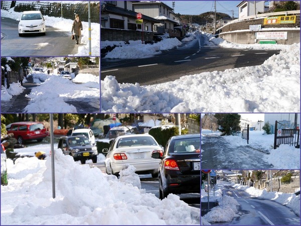 金沢団地の積雪の状況
