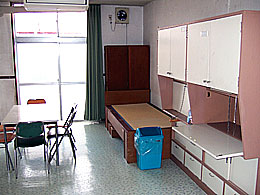 ４人部屋となっている居室